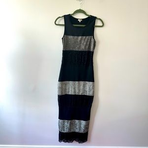 Xoxo Size Small Stretch Maxi Dress